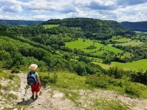 Zick-Zack-Weg vom Kalten Feld ins Christental