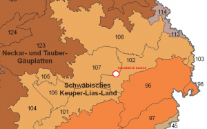 Naturräumliche Gliederung der Ostalb