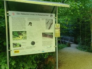 Infotafel zum rätischen Limes