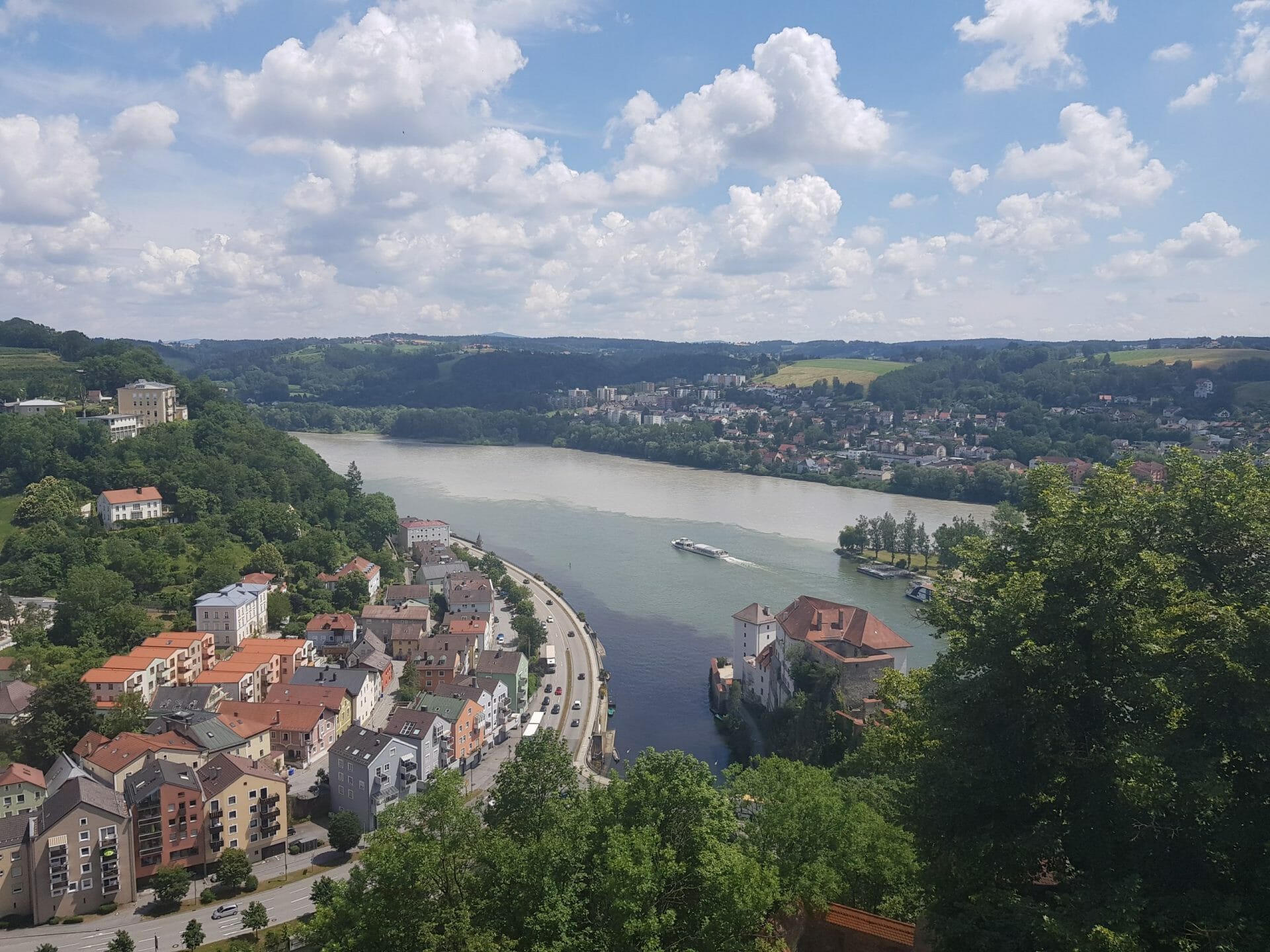 Donau, Inn und Ilz in Passau