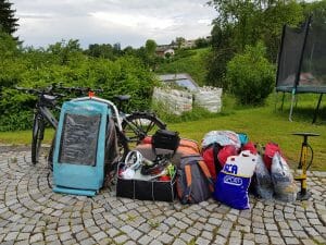Gepäck Fahrradtour