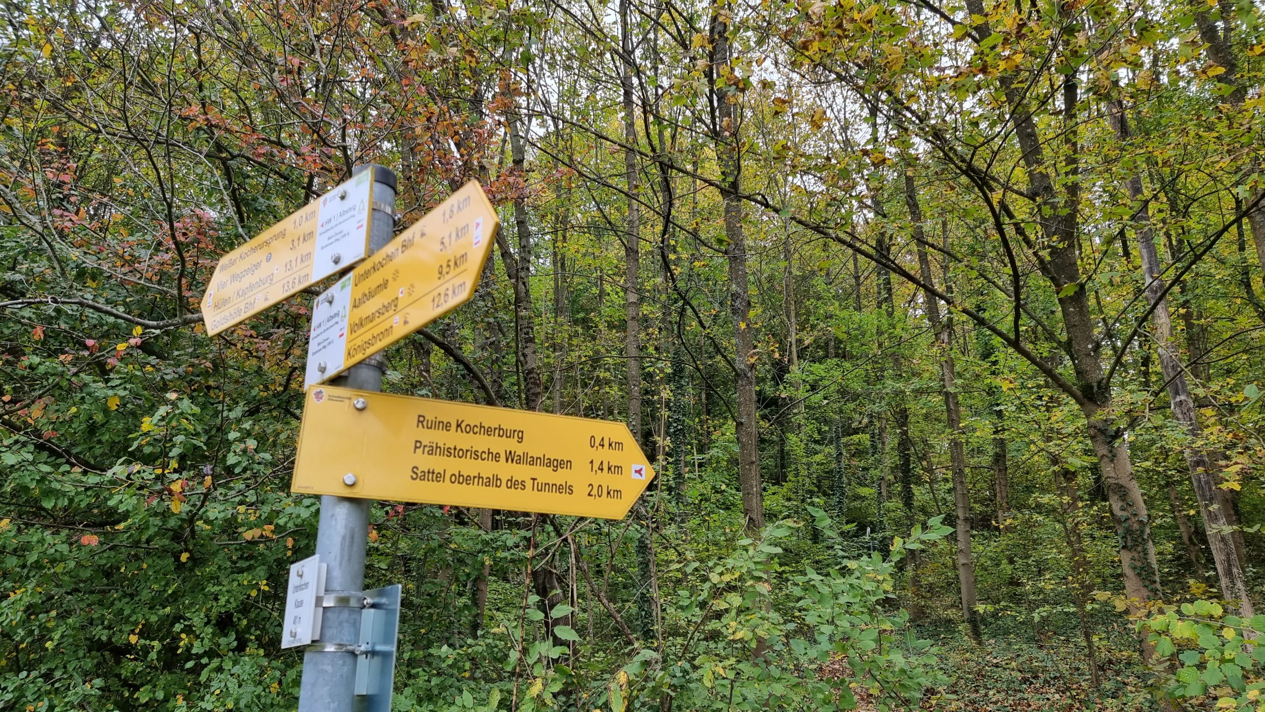 Aufstieg zur Kocherburg